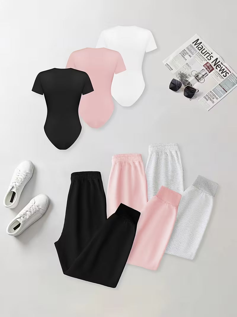 Women's Premium 3-Piece Casual Lounge Set (Pack of 3)