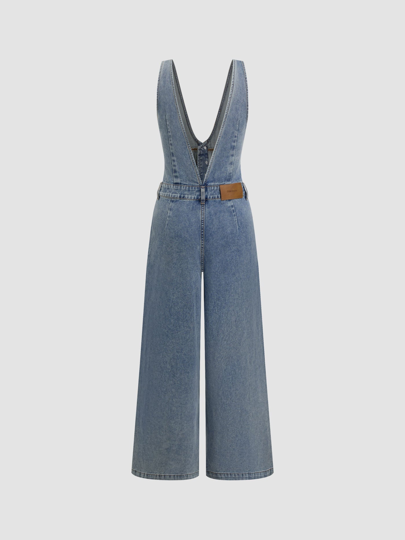 Women's Premium Sleeveless Denim Jumpsuit