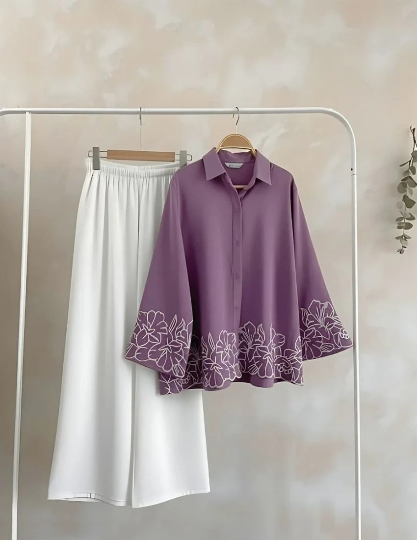 Elegant Embroidery Co-Ord Set