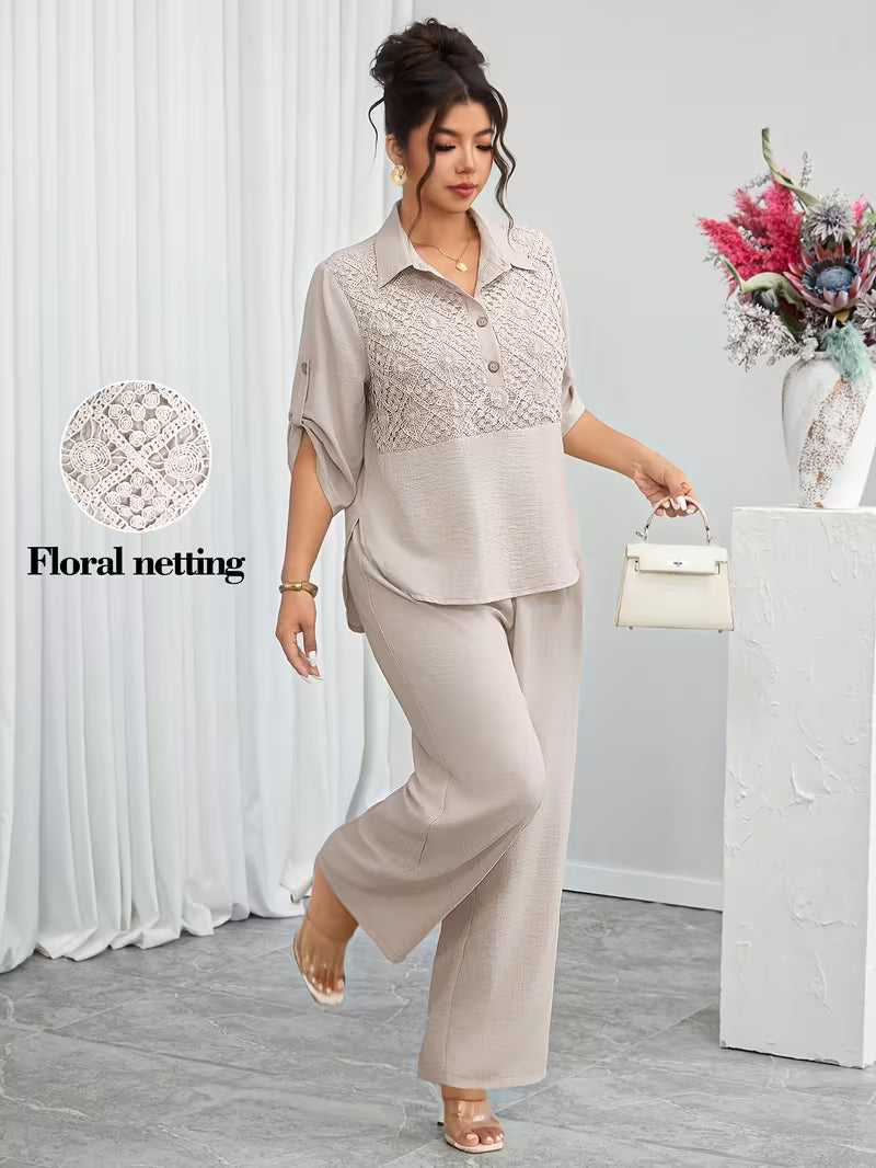 Elegant Lace Co-Ord Set