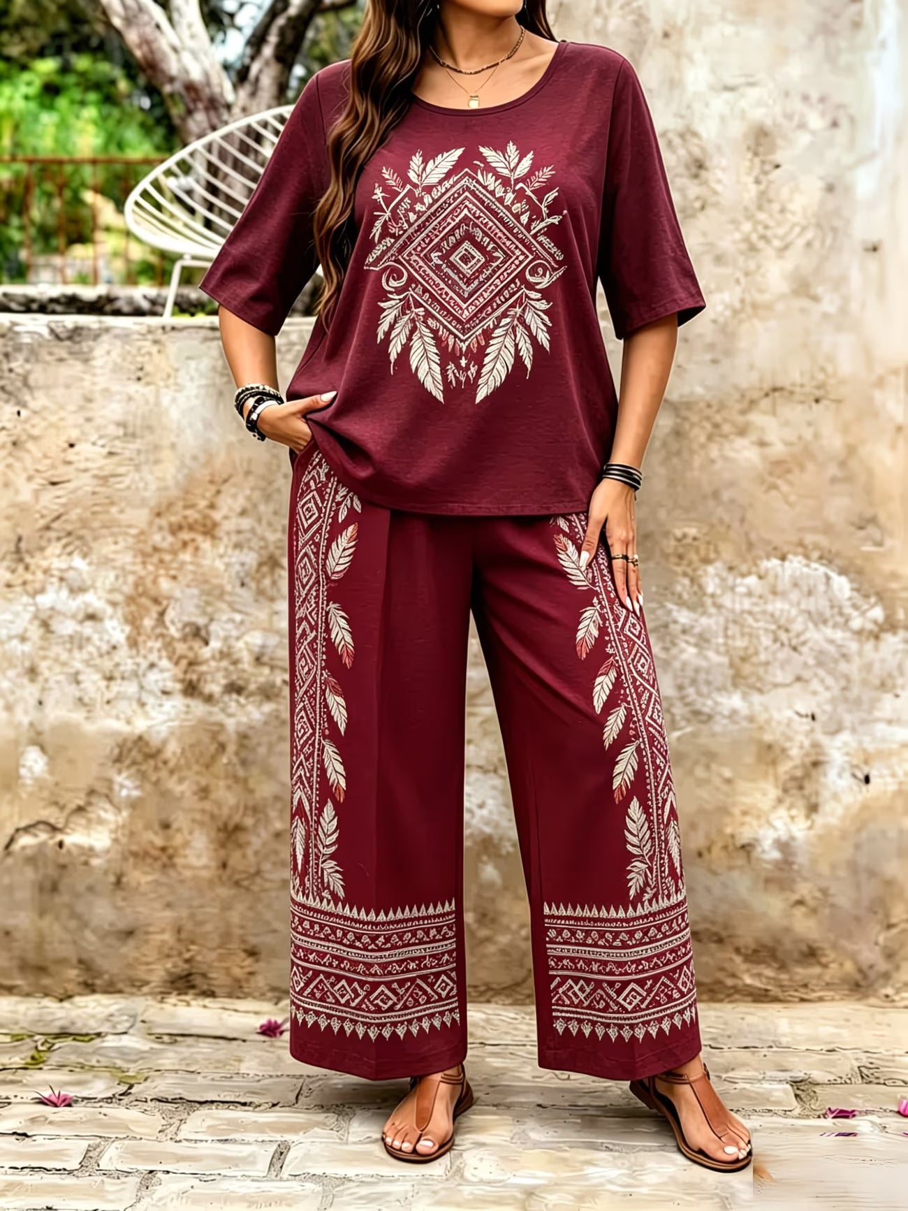 Rustic Boho Two-Piece Set