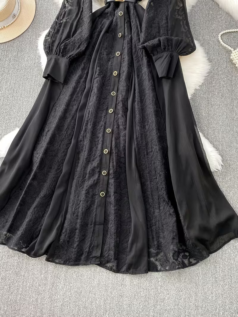 Women's Premium Lace Maxi Dress
