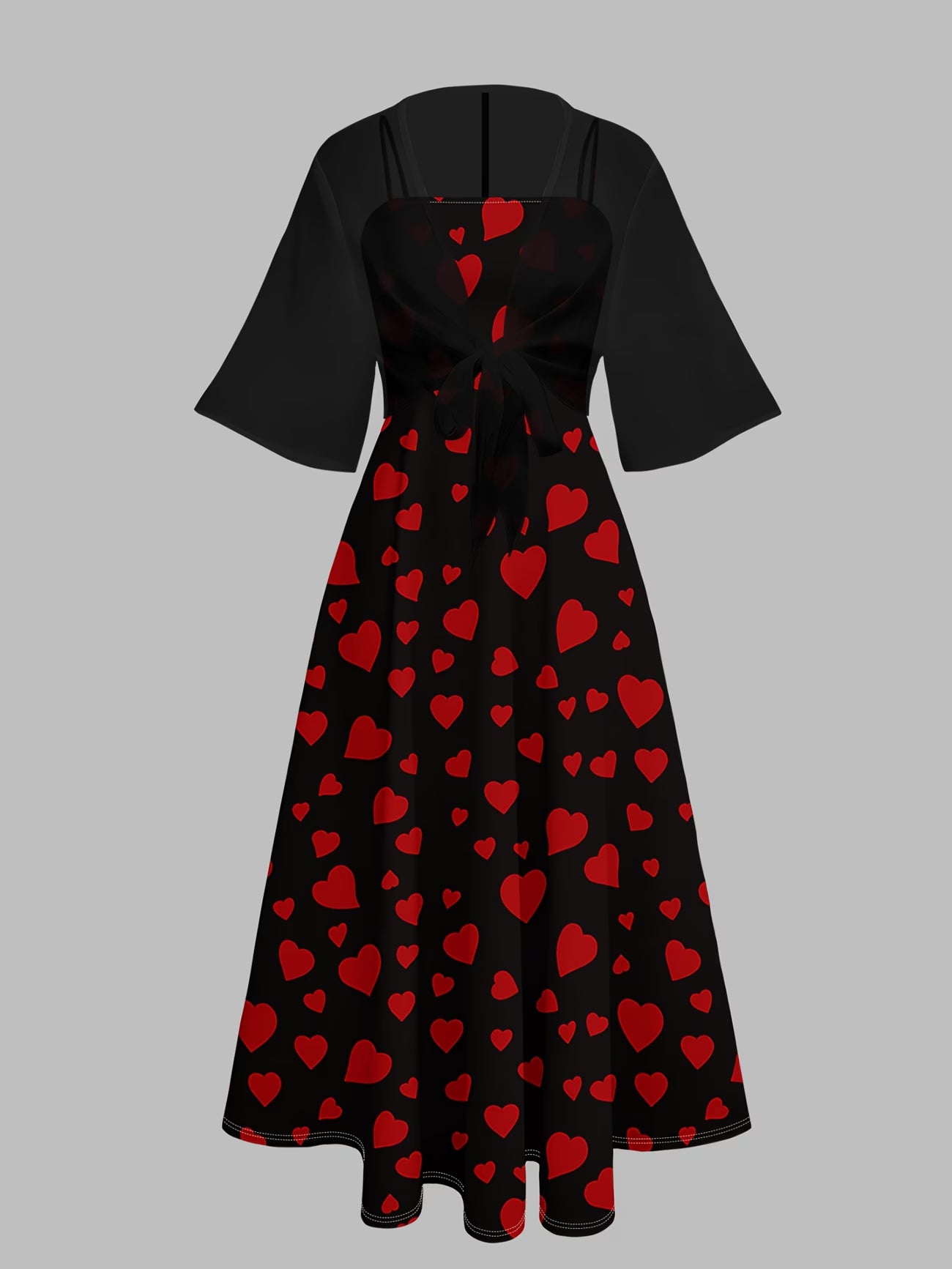 Midnight Heart Elegance Dress Set