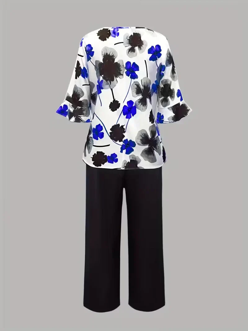 Midnight Bloom Co-Ord Set – Effortless Elegance for Everyday Wear