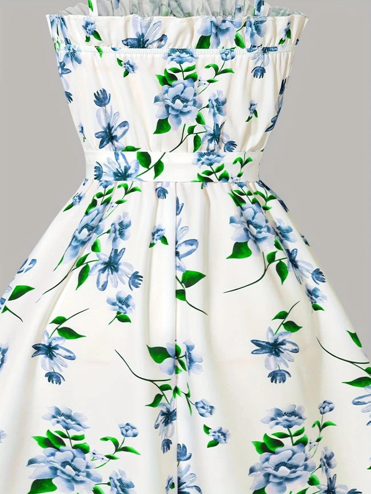Floral Dress & Cardigan Set