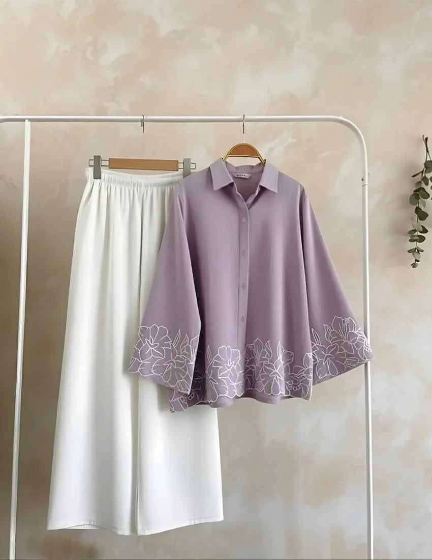 Elegant Embroidery Co-Ord Set