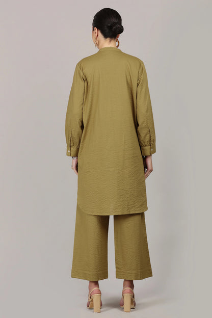 Elegant Seersucker Cotton Co-Ord Set