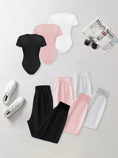 Women's Premium 3-Piece Casual Lounge Set (Pack of 3)