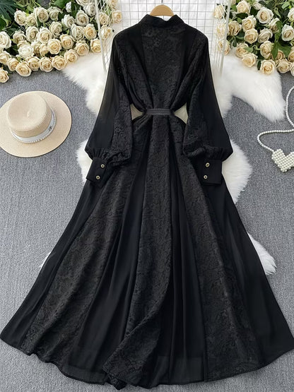 Women's Premium Lace Maxi Dress