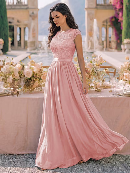 Women's Wedding Event Sequined Evening Gown