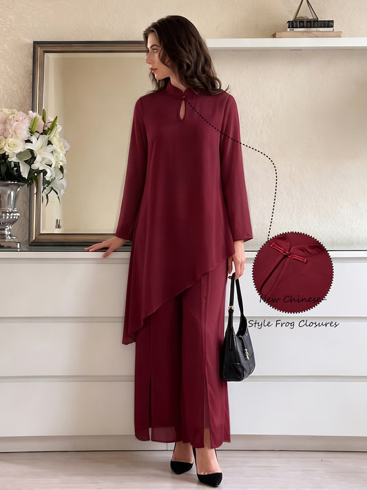 Women’s Asymmetrical Kurta Pant Set
