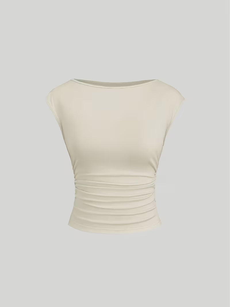 3-Pack of Seamless Stretchable Crop Tops – Soft & Foldable