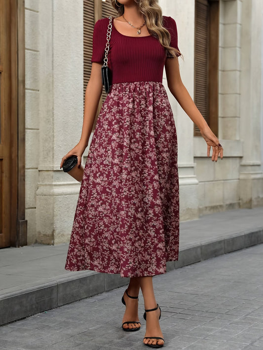 Women's Premium Printed Crop Top & Maxi Skirt Set