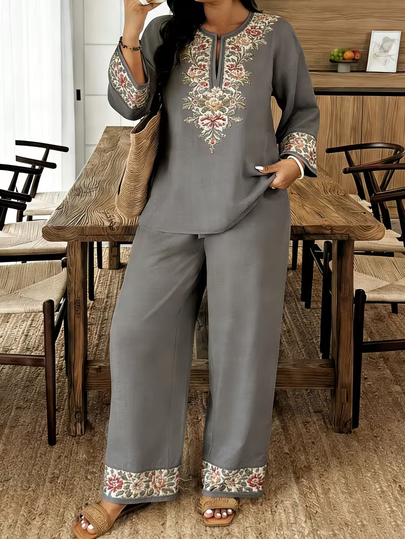 Women’s Elegant Embroidered Kurta Pant Set