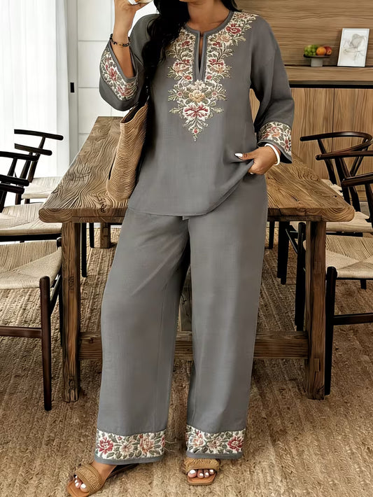 Women’s Elegant Embroidered Kurta Pant Set