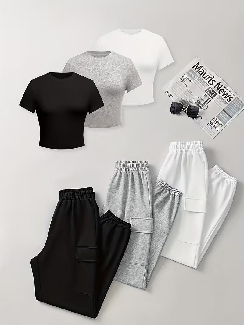 Women's Premium 3-Piece Casual Lounge Set (Pack of 3)