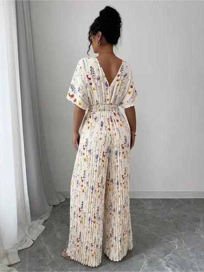 Scarlet Grace Pleated Jumpsuit