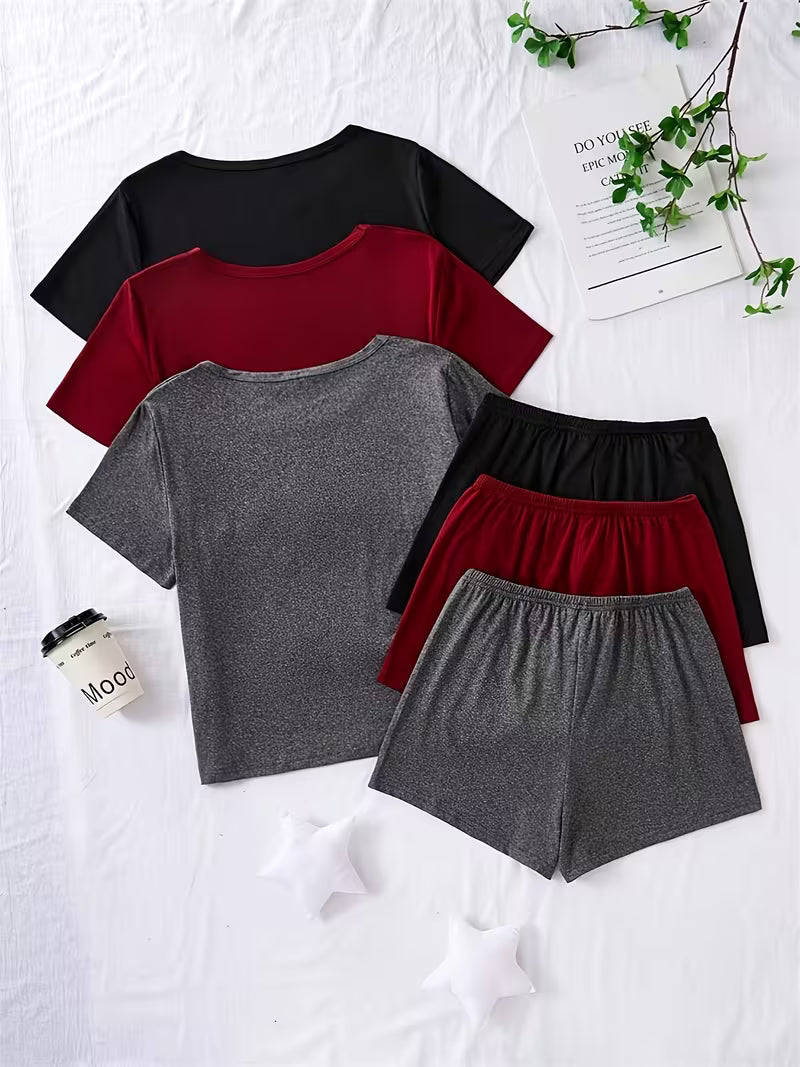 Women's Premium 3-Piece Casual Lounge Set (Pack of 3)