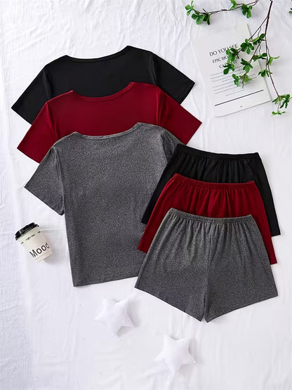 Women's Premium 3-Piece Casual Lounge Set (Pack of 3)