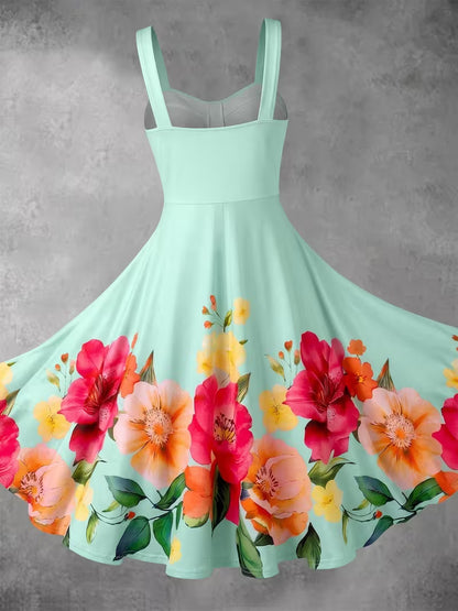 Elegant Lace Top & Floral Dress Set