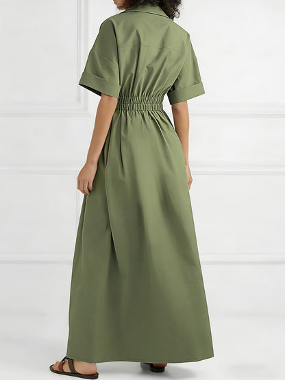 Women’s Elegant Utility Shirt Dress