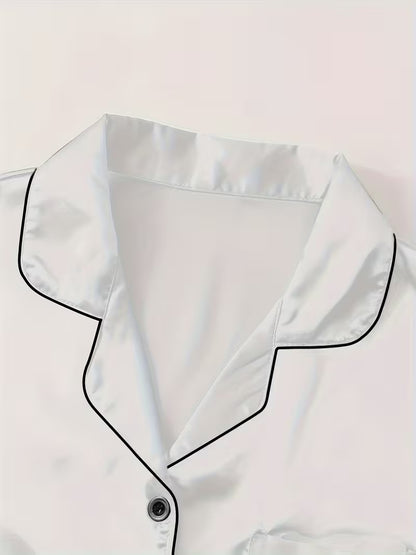 Women's Luxe Satin 3-Piece Sleepwear Set