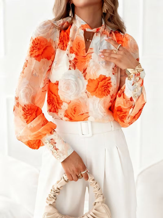 Women's Sophisticated Floral Outfit Set