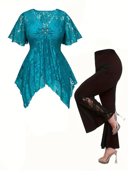 Women’s Lace Tunic & Pants Set