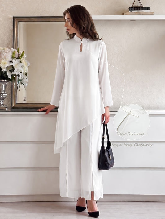 Women’s Asymmetrical Kurta Pant Set