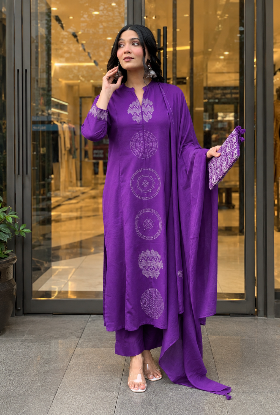 Women’s Premium Printed Kurta Pant & Dupatta Set