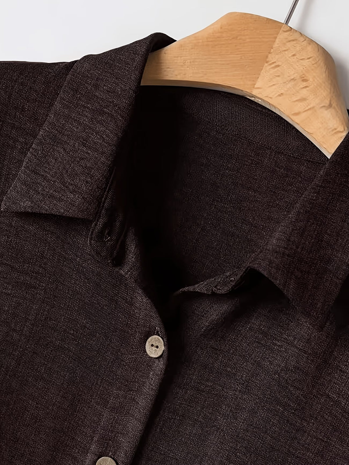 Women’s Solid Button-Down Shirt & Pant Set
