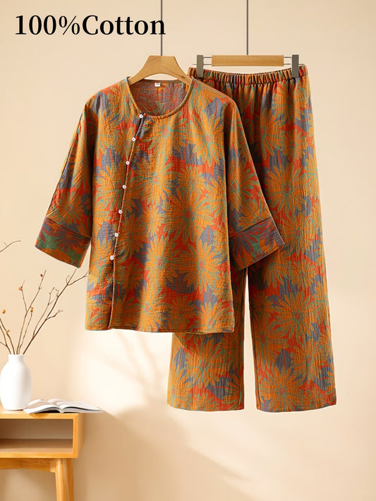 Women’s Floral Printed Casual Set