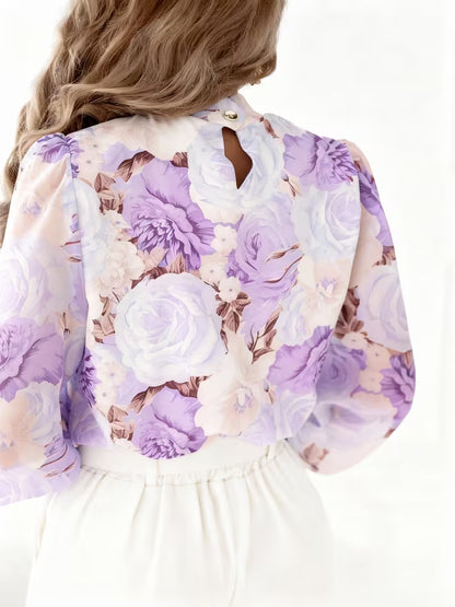 Women's Sophisticated Floral Outfit Set