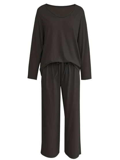 Luxury Directional Wide-Leg Co-Ord Set