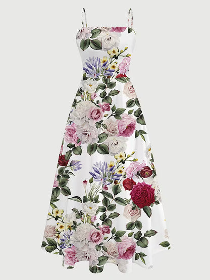 Women's New Summer Fashion Printed 2pcs Dress Set