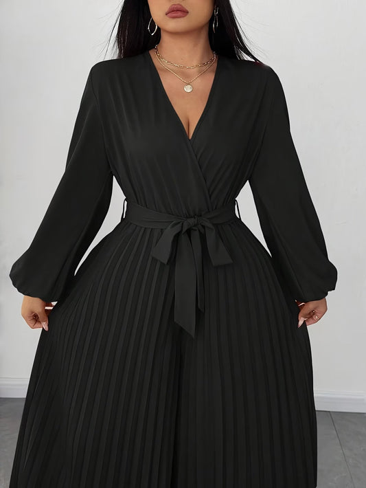 Plus Size Deep V-Neck Jumpsuit for Women