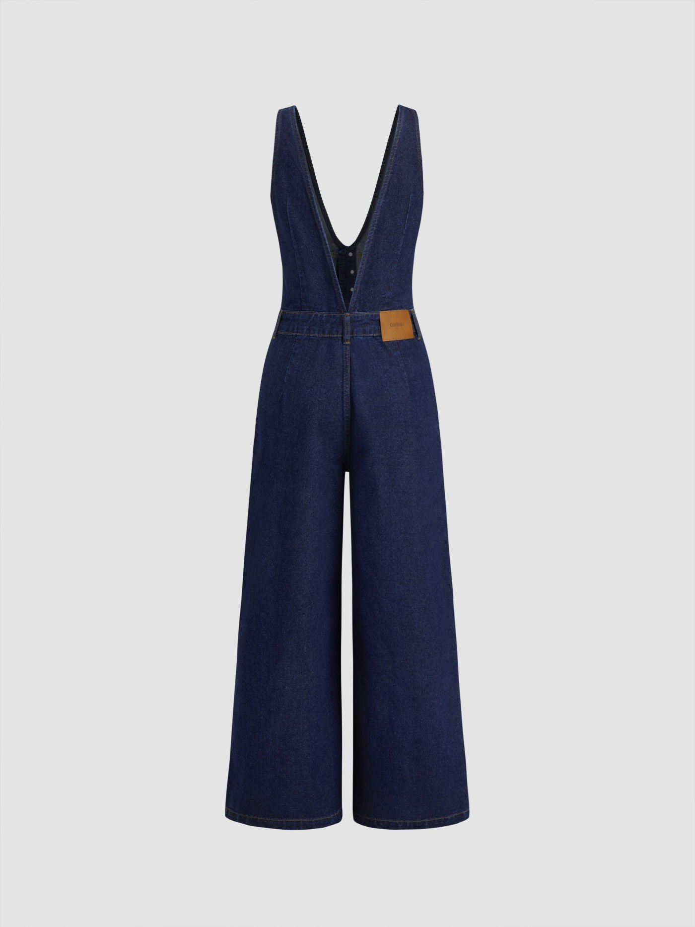 Women's Premium Sleeveless Denim Jumpsuit
