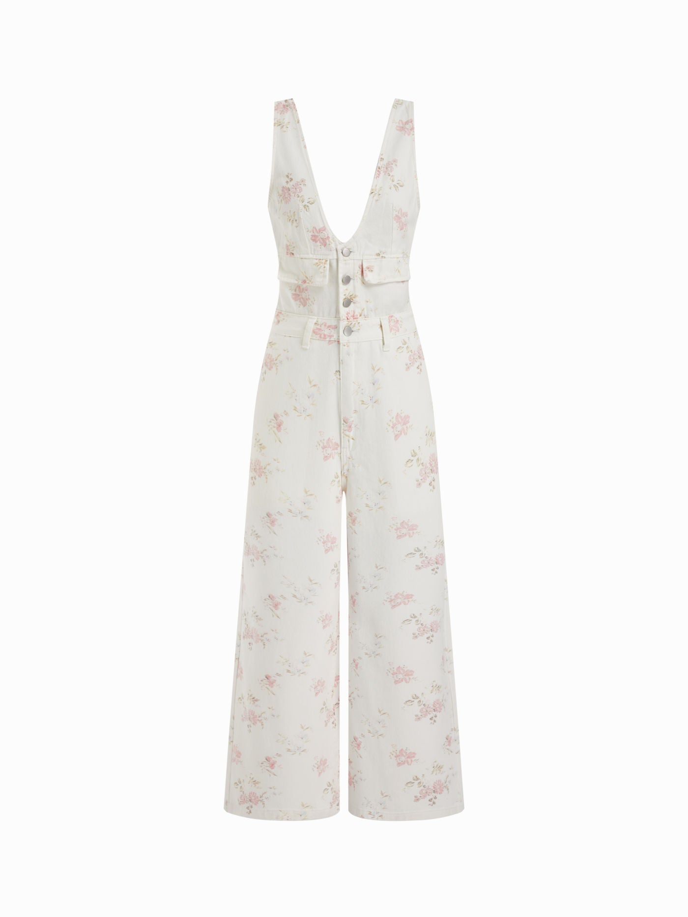 Women's Premium Sleeveless Denim Jumpsuit