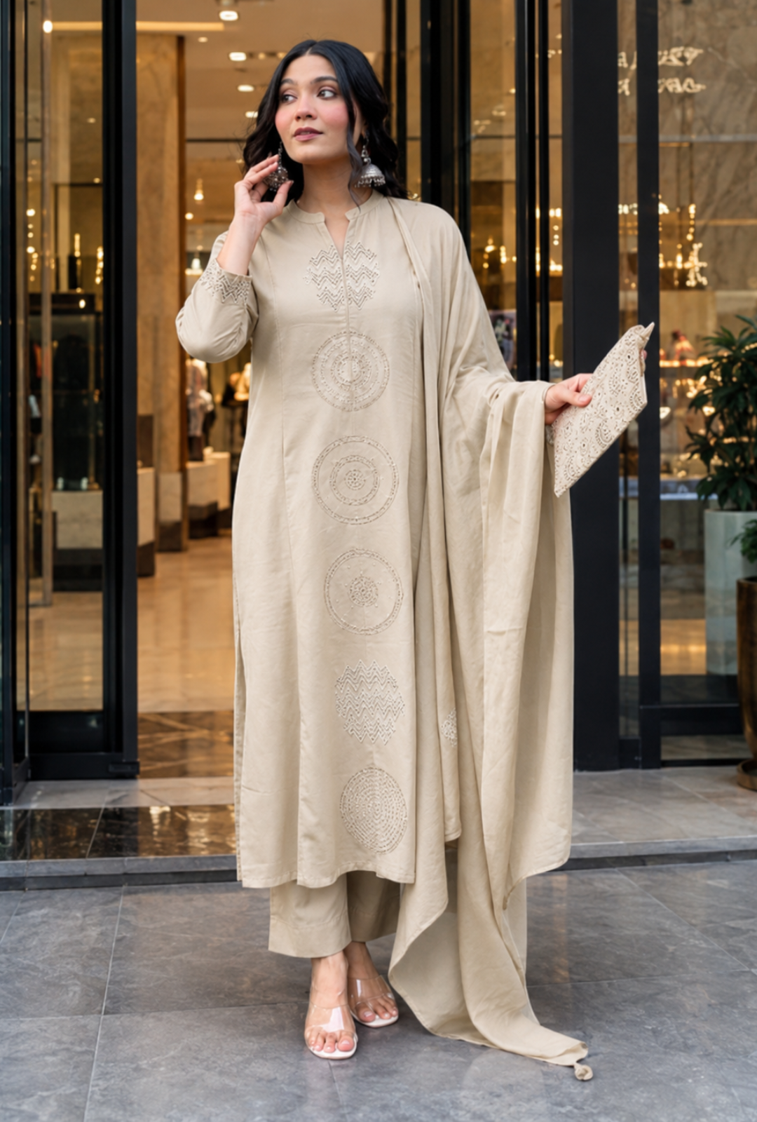 Women’s Premium Printed Kurta Pant & Dupatta Set