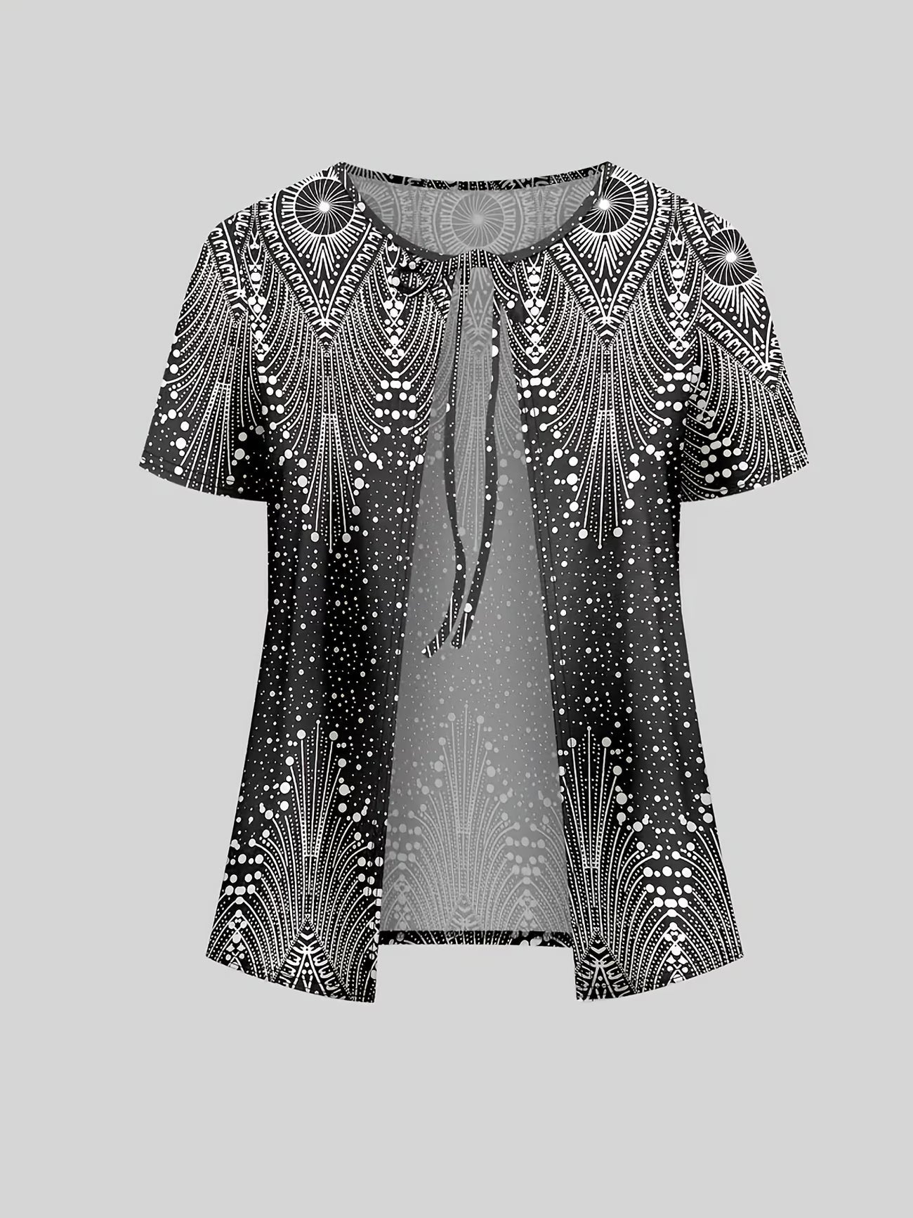 Ethnic Fusion Jacket & Skirt Set – Spring Autumn Comfort Wear