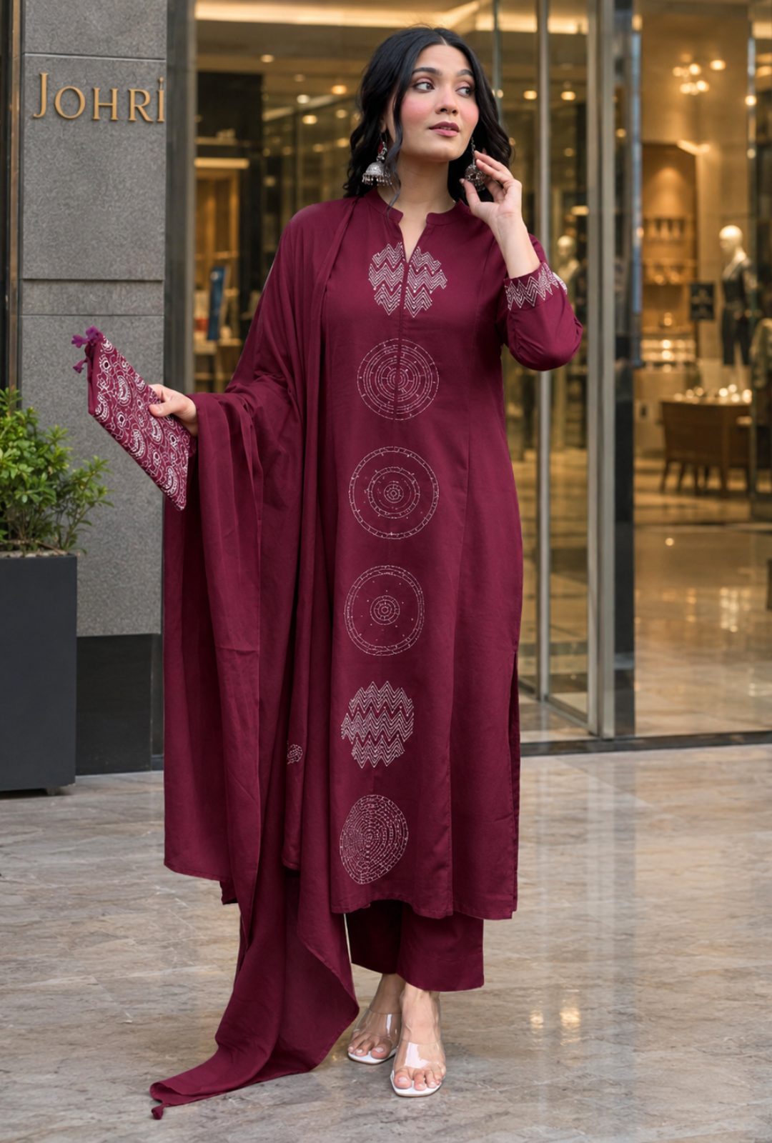 Women’s Premium Printed Kurta Pant & Dupatta Set