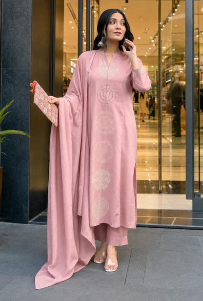 Women’s Premium Printed Kurta Pant & Dupatta Set