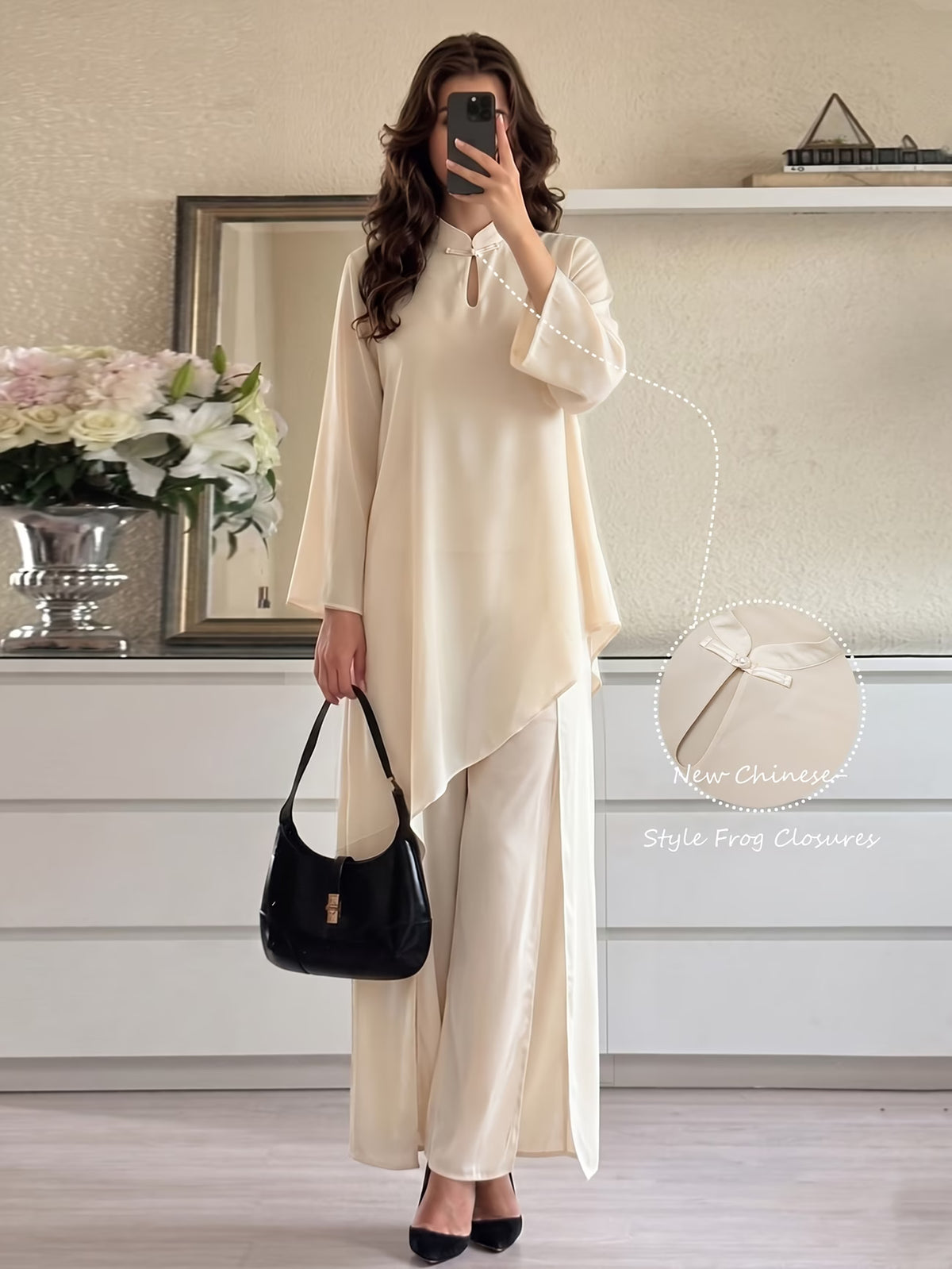 Women’s Asymmetrical Kurta Pant Set