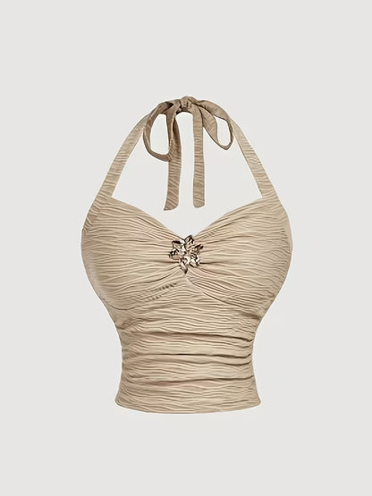 Women's Elegant Halter Top & Skirt