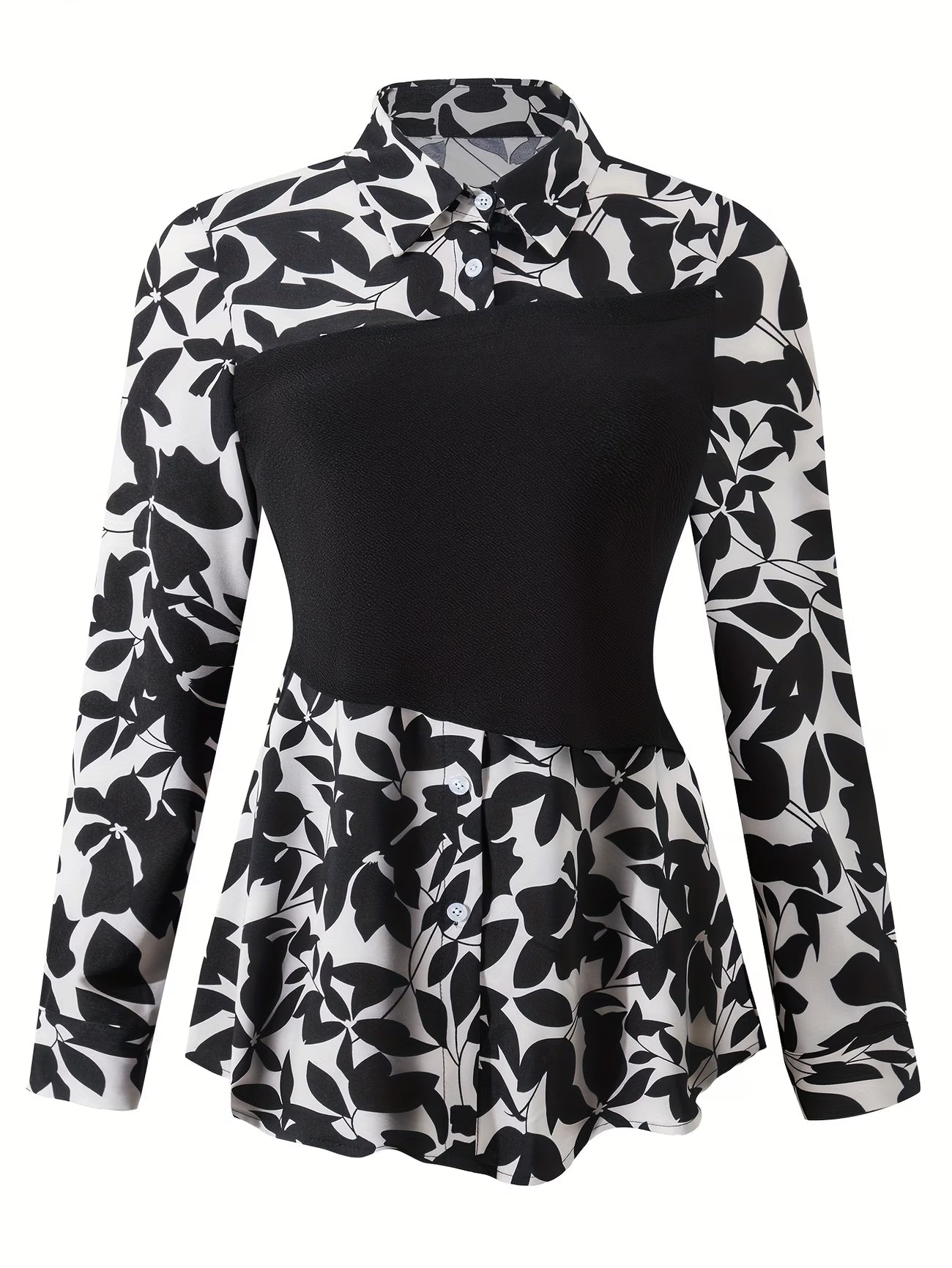Women's Elegant Long Sleeve Top & Pants Set