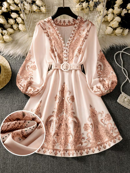 Women’s Floral Printed Flare Dress