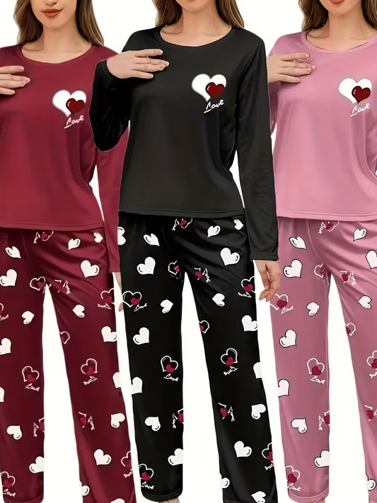 Pack of 3 Women’s Casual T-Shirt & Pant Sets
