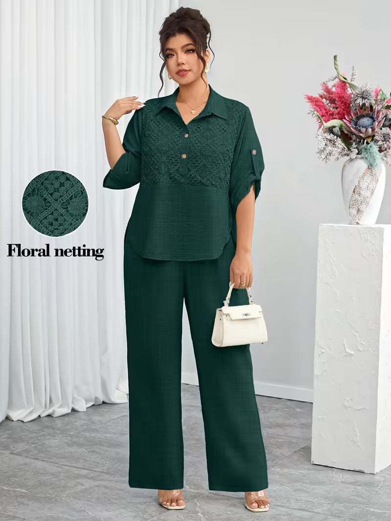 Elegant Lace Co-Ord Set