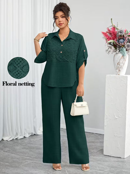 Elegant Lace Co-Ord Set