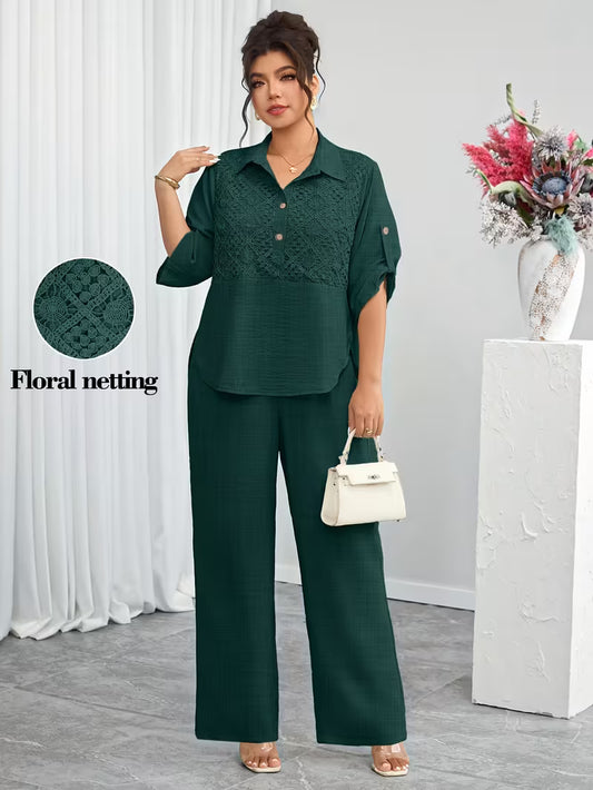 Elegant Lace Co-Ord Set